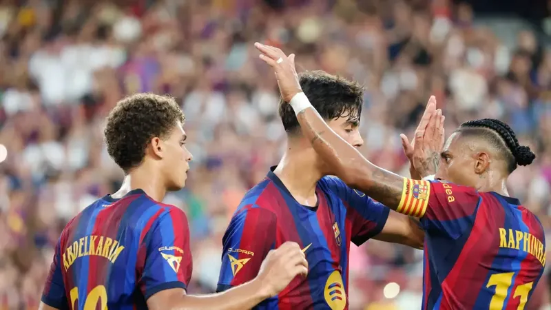 El 1x1 del Barça en la primera parte del Gamper
