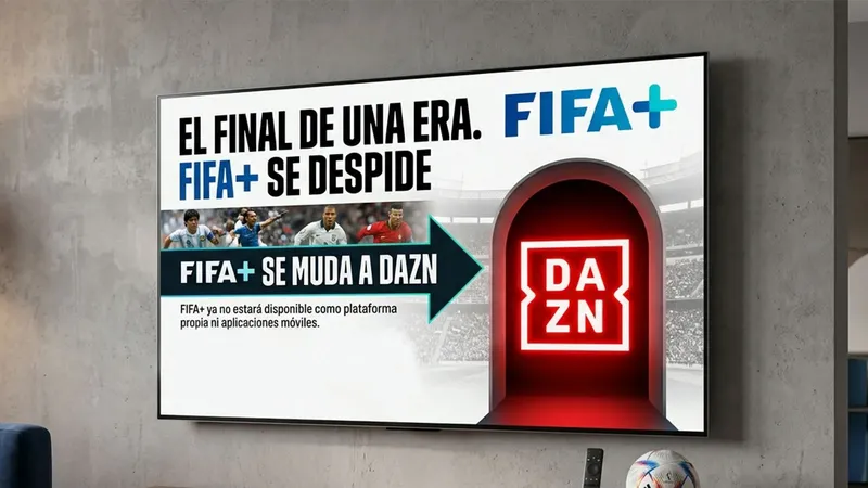 La plataforma de fútbol gratis FIFA+ cierra: ahora solo se verá desde DAZN