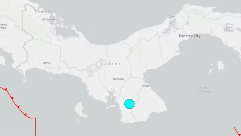 Fuerte sismo de magnitud 7.6 sacude Panamá