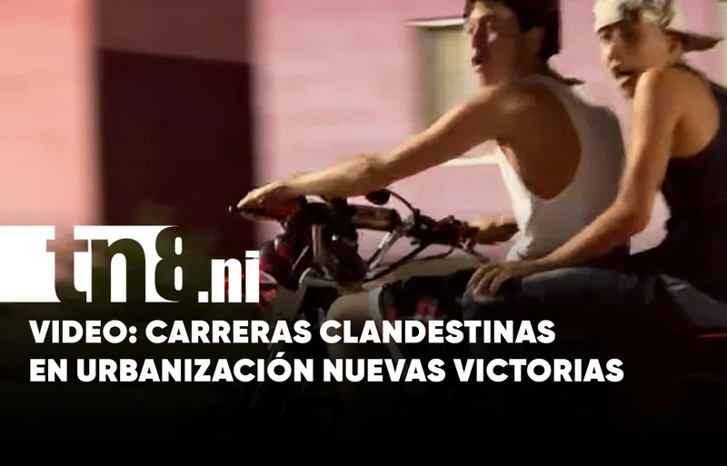 Managua: Chavalos sin cascos y con carreras clandestinas en Nuevas Victorias (VIDEO)