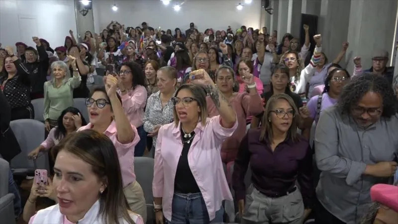 Mujeres reclaman la libertad de Nicolás Maduro y Cilia flores