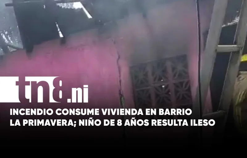 «Dios lo salvó»: Menor resulta ileso tras gigantesco incendio en Managua