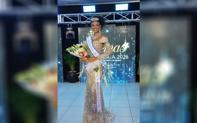 Sharis Downs, nueva representante de la Costa Caribe Sur en Reinas Nicaragua 2026