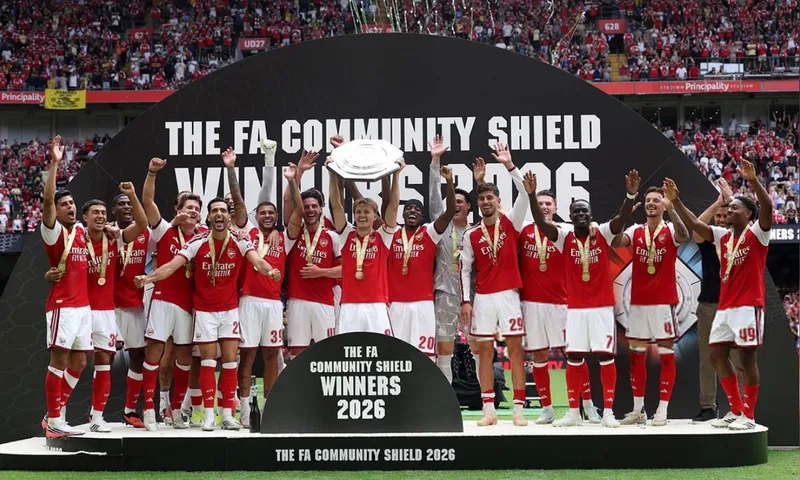 Arsenal conquista la Community Shield con goleada sobre el Manchester City