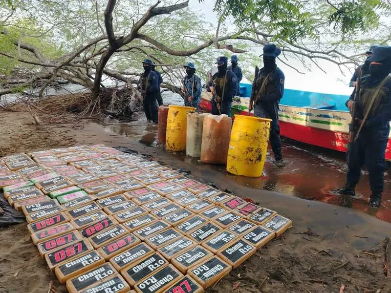 Incautan 132 tacos de cocaína en Nicaragua