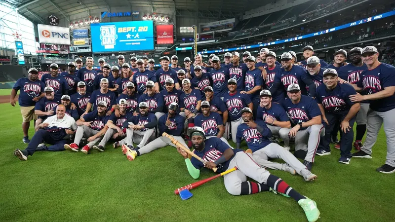 Braves conquistan el Este de la Liga Nacional e igualan a Dodgers en títulos divisionales