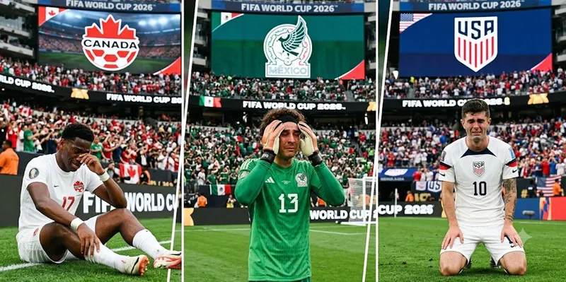 Los tres países anfitriones del Mundial 2026 quedan fuera tras caer en octavos de...
