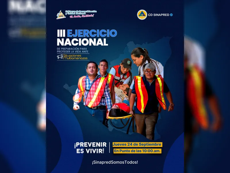 Nicaragua se prepara para el III Ejercicio Nacional de Protección de la Vida 2026