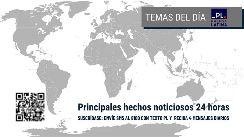 Tercera lista de los principales temas del día de Prensa Latina