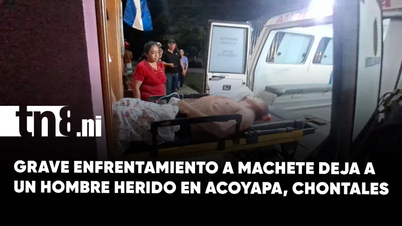 ¡Violento desenlace! Hombre recibe múltiples machetazos en Acoyapa, Chontales