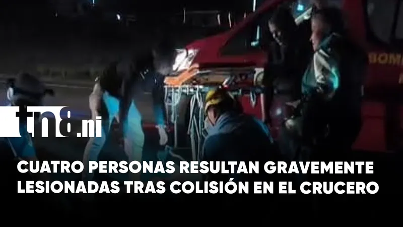 Accidente de tránsito en la Carretera Sur deja cuatro personas gravemente lesionadas