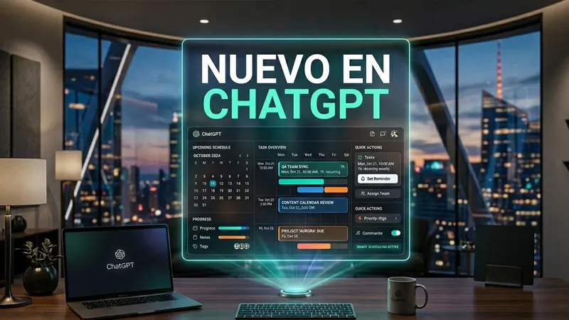 ChatGPT mejora las tareas programadas con su última actualización: así funciona lo nuevo de OpenAI