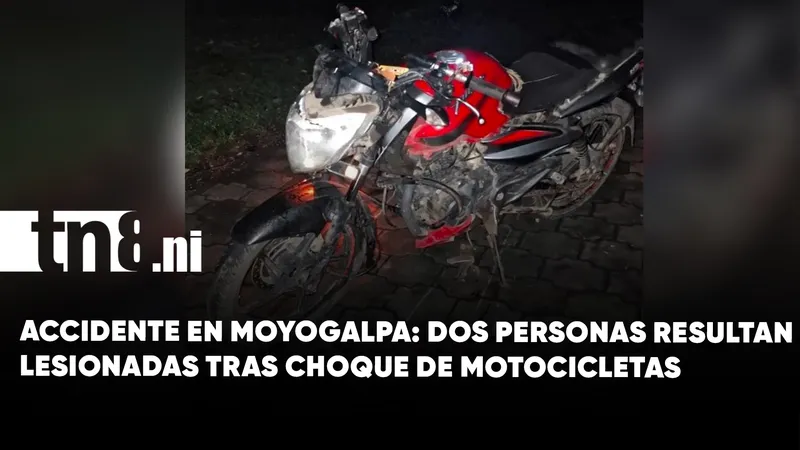 Choque entre dos motocicletas deja dos personas lesionadas en la Isla de Ometepe