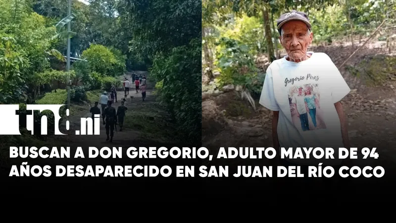 Buscan a ancianito desaparecido desde el pasado lunes en San Juan del Río Coco,...