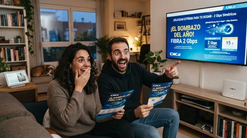 Digi lanza el bombazo y anuncia una nueva tarifa de fibra de 2 Gbps