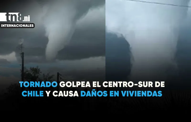 Tornado toca tierra en Chile, provoca daños en viviendas y caída de árboles (VIDEOS)