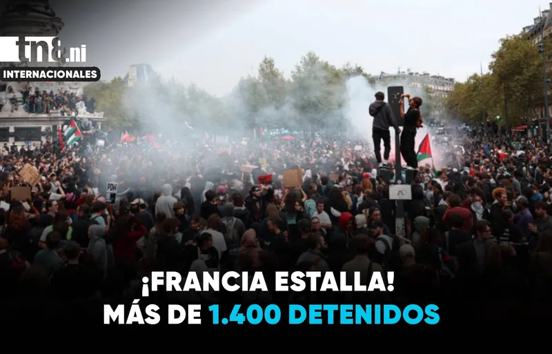 Francia registra más de 1.400 detenidos en una jornada de protestas