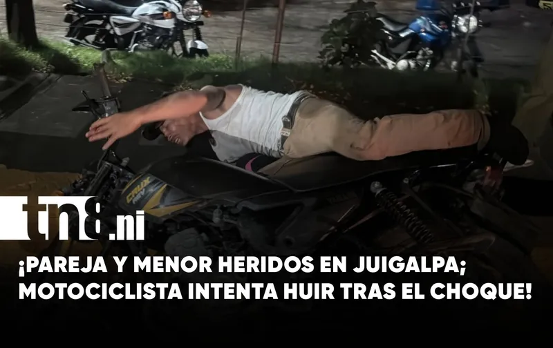 Violento choque de motos deja varios lesionados en Juigalpa