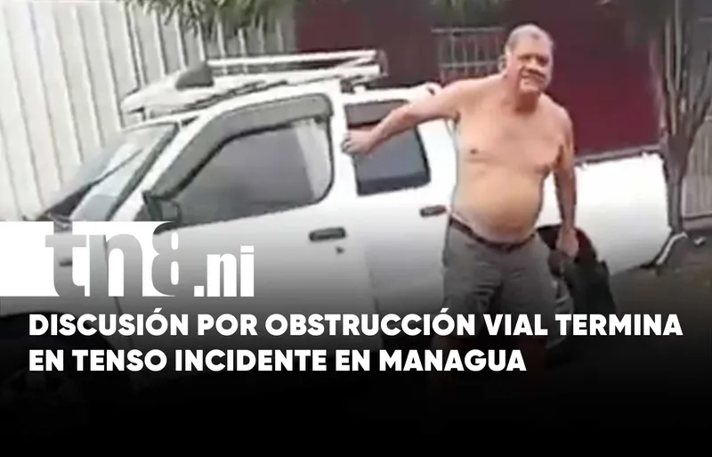 Managua: Caos vehicular y falta de cortesía desatan un altercado (VIDEO)