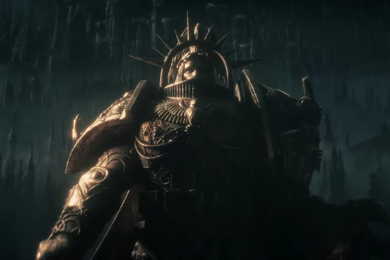 Warhammer 40K llevaba 14 años sin mostrarlo, pero algo ha cambiado. Si paras en el minuto 00:13 el último tráiler, podrás ver al Emperador