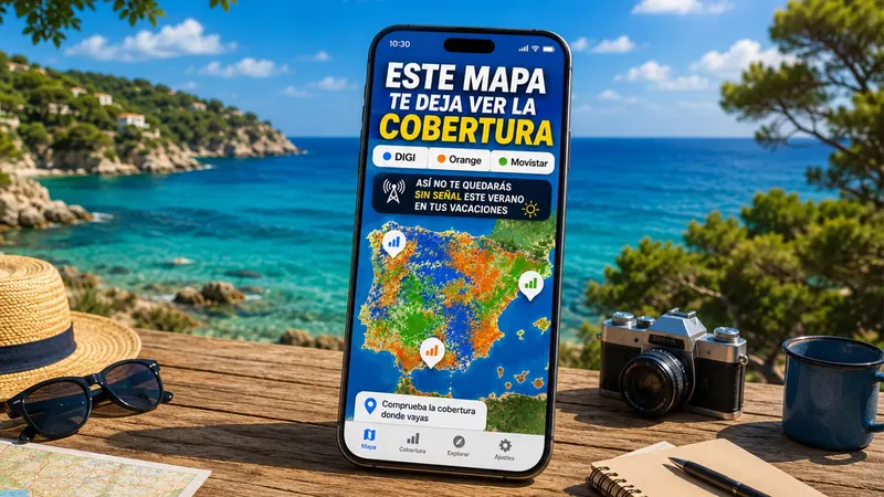 Este mapa te deja ver la cobertura de Digi, Orange o Movistar: así no te quedarás sin señal este verano en tus vacaciones