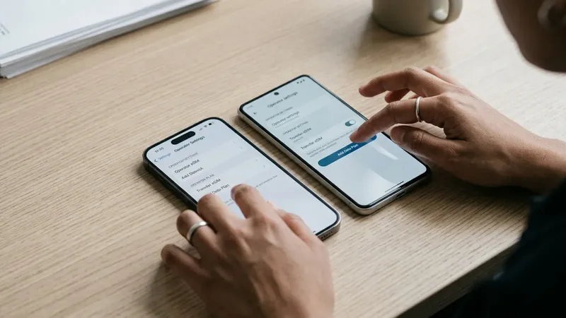Cómo pasar la eSIM a otro móvil (iPhone y Android) sin quedarte sin línea: guía paso a paso