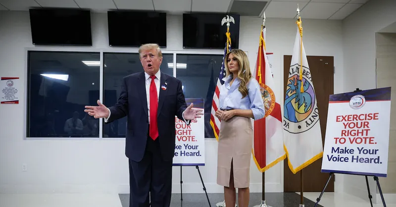 Trump vota de forma presencial y anticipada tras sus ataques al voto por correo