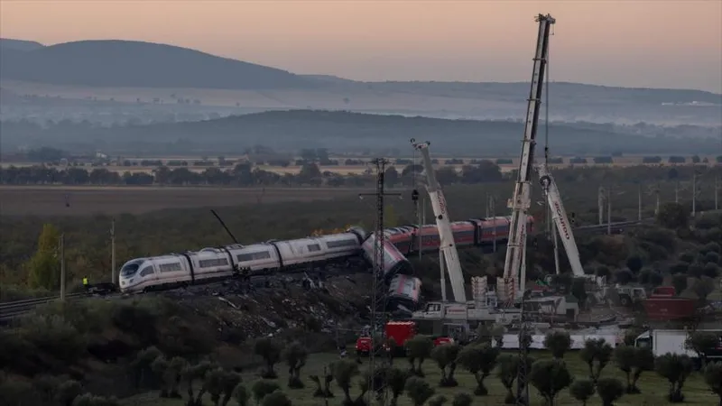 Impactantes imágenes del choque de dos trenes en España con 69 muertos