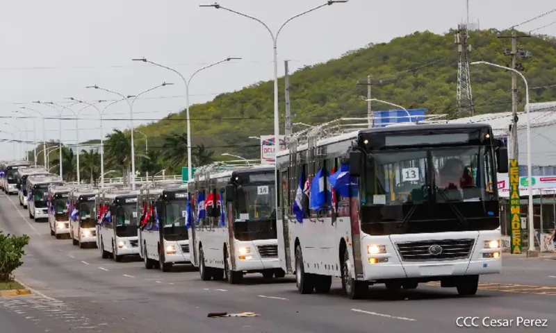 Nuevas unidades llegan para mejorar el transporte público en Nicaragua
