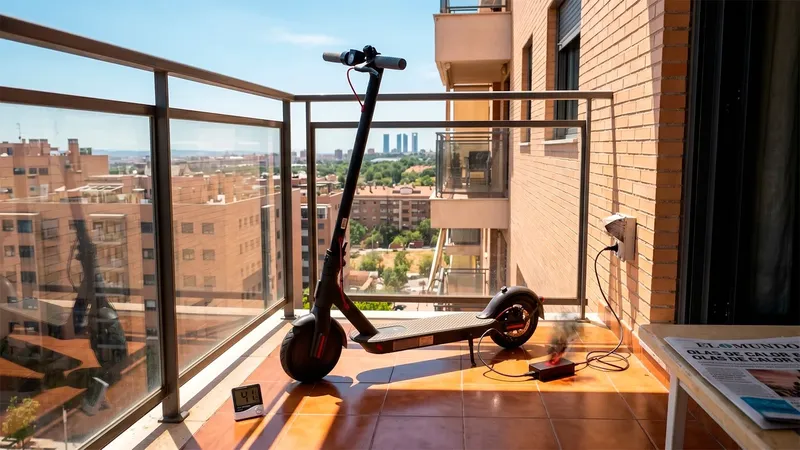 El peligro de tu patinete en verano: cuidado con cargarlo a pleno sol en la terraza