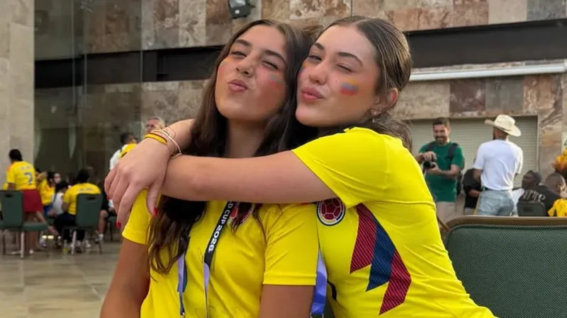 Salomé, hija de James Rodríguez, se muestra como la fan #1 de su papá mientras apoya a Colombia