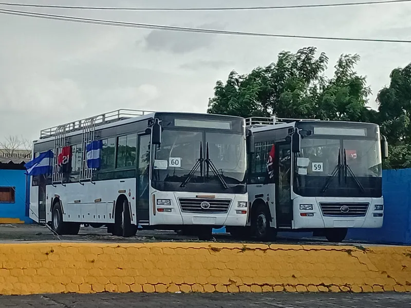 Llegan a Managua una nueva flota de 60 buses nuevos y modernos