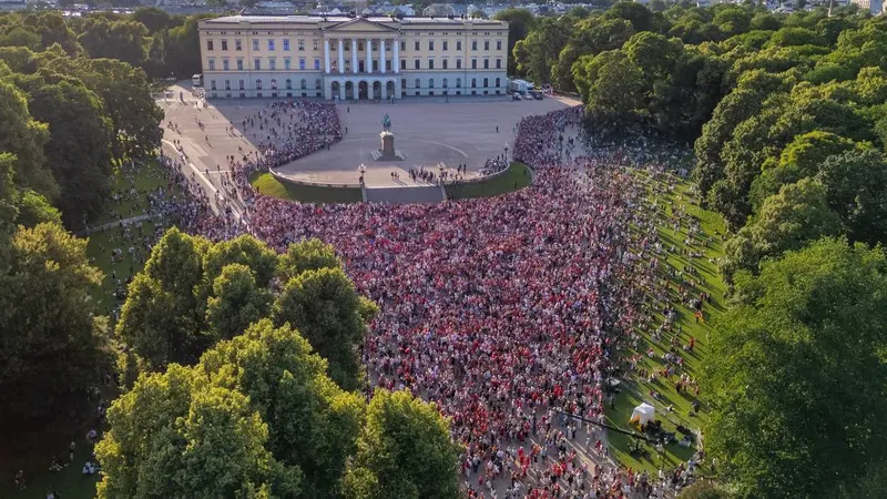 A lo grande es recibida la selección de Noruega tras su histórica actuación en el Mundial 2026