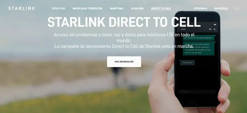 Starlink ya tiene permiso para conectar más móviles sin cobertura: así funcionará el servicio de mensajes