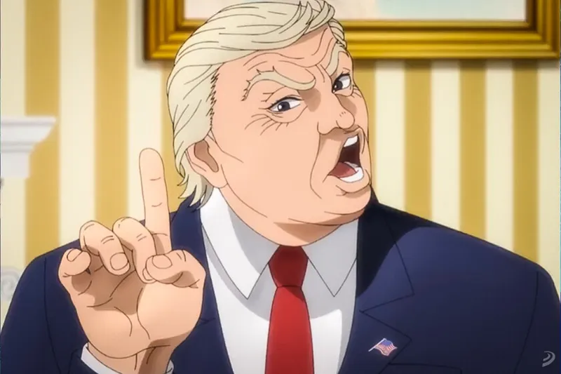 Netflix le acaba de dar a Donald Trump su debut como personaje de un anime