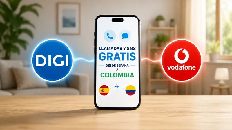 Digi y Vodafone activan las llamadas y SMS gratis de España a Colombia tras el terremoto