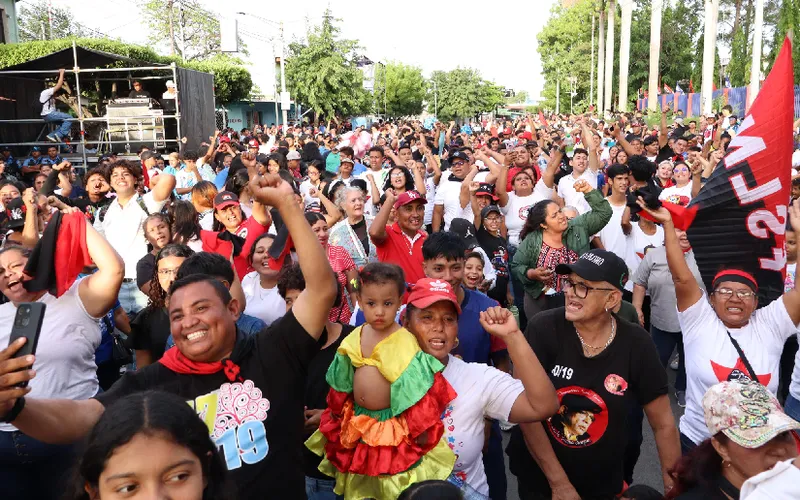 Pueblo sandinista de Managua celebra el inicio de Julio Victorioso con desfile y festival tradicional
