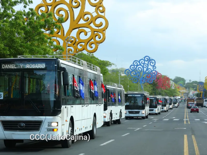 Llega nueva flota de buses Yutong para el protagonismo del Pueblo Presidente