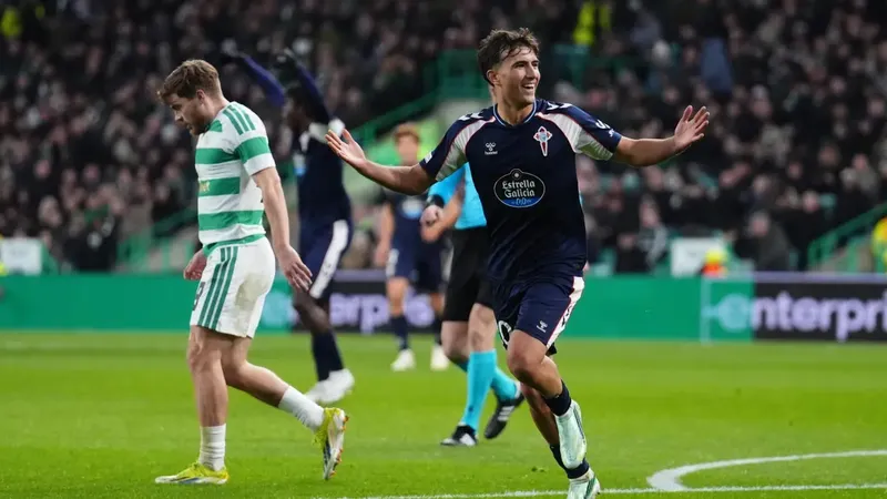 1-2: El Celta asalta Celtic Park con Javi Rodríguez vestido de héroe