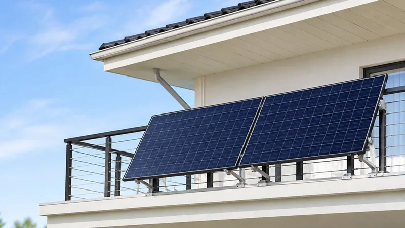 California permitirá instalar paneles solares en balcones y conectarlos directamente al enchufe de casa desde 2027