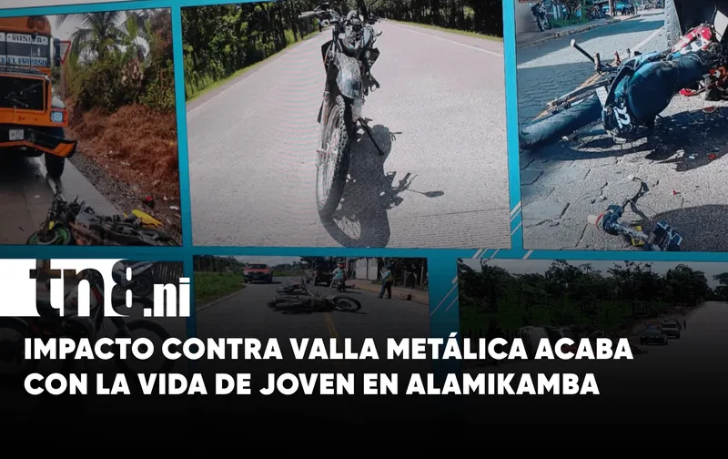 Violento impacto contra valla metálica acaba con la vida de un joven en Alamikamba