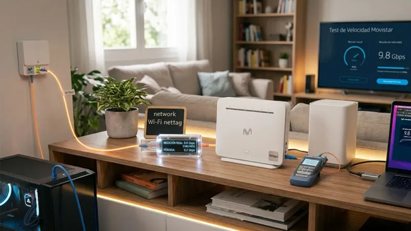 No es un error: Movistar explica por qué no alcanzas los 10 Gbps de la fibra después de haberla contratado
