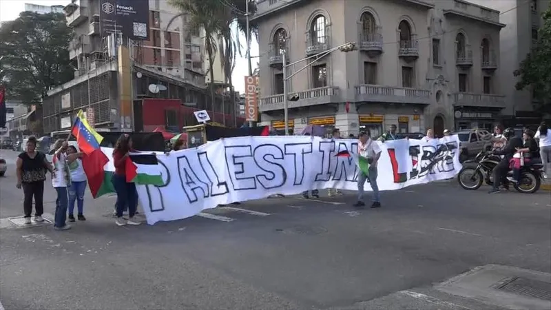 Caracas conmemora el Día de la Bandera Palestina en solidaridad con Gaza