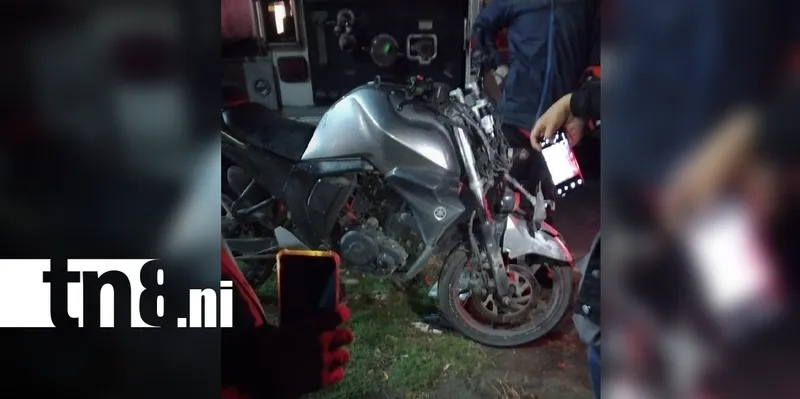 Dos accidentes de tránsito dejan motociclistas lesionados en Managua