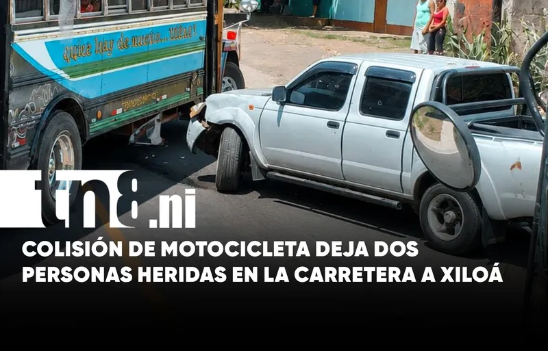 Motociclista sufre fractura de clavícula tras accidente en la Carretera a Xiloá