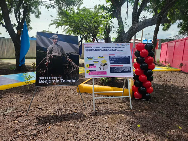 Nueva canaleta mejora el drenaje pluvial en el Mercado Huembes