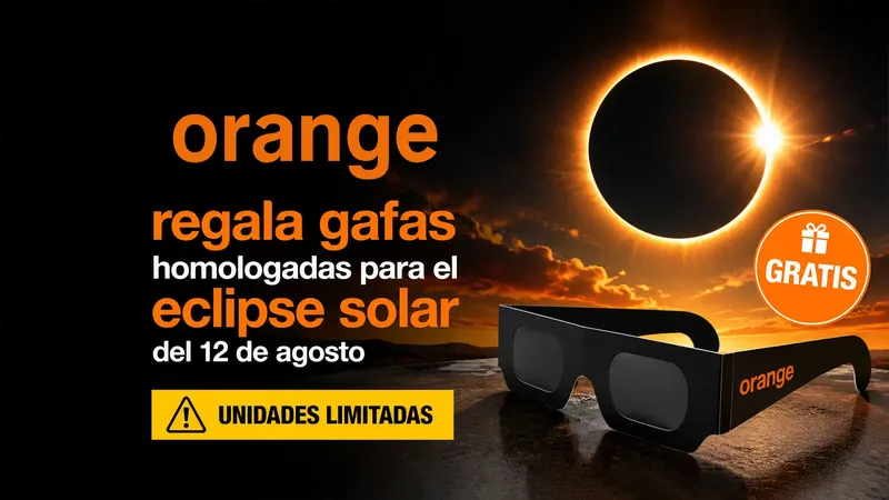 Orange regala gafas para el eclipse solar de agosto: así las puedes conseguir gratis