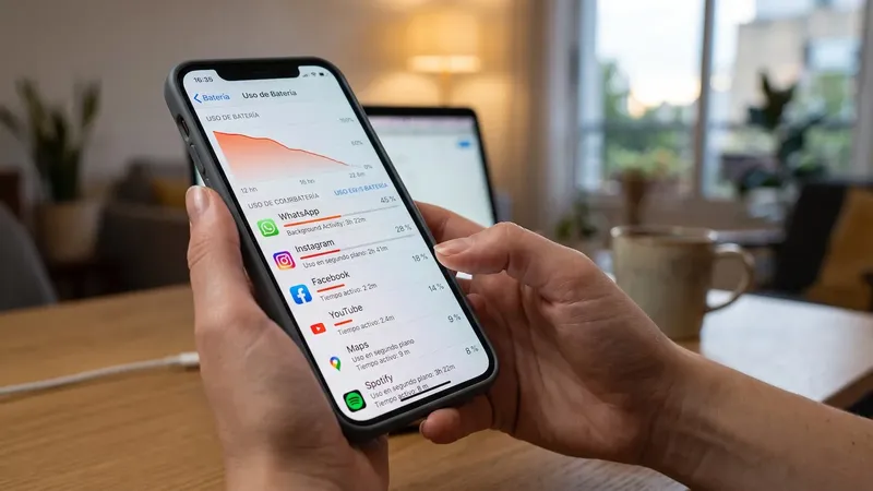 Qué aplicaciones consumen más batería aunque apenas las uses