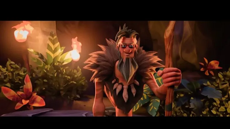 Mikecrack pone voz al troglodita más torpe de la animación: así luce el divertido tráiler de 'Gungo y los juegos cavernícolas'