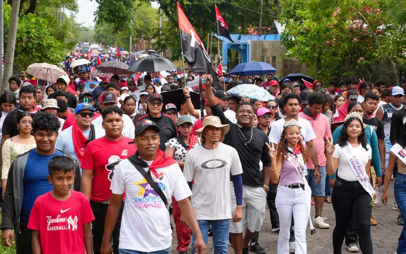Costa Caribe Norte camina unida, firme y sandinista hacia el glorioso 47/19